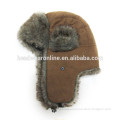 Good Quality Suede Fake Fur Winter Warm Earflap Trooper Hats Caps
